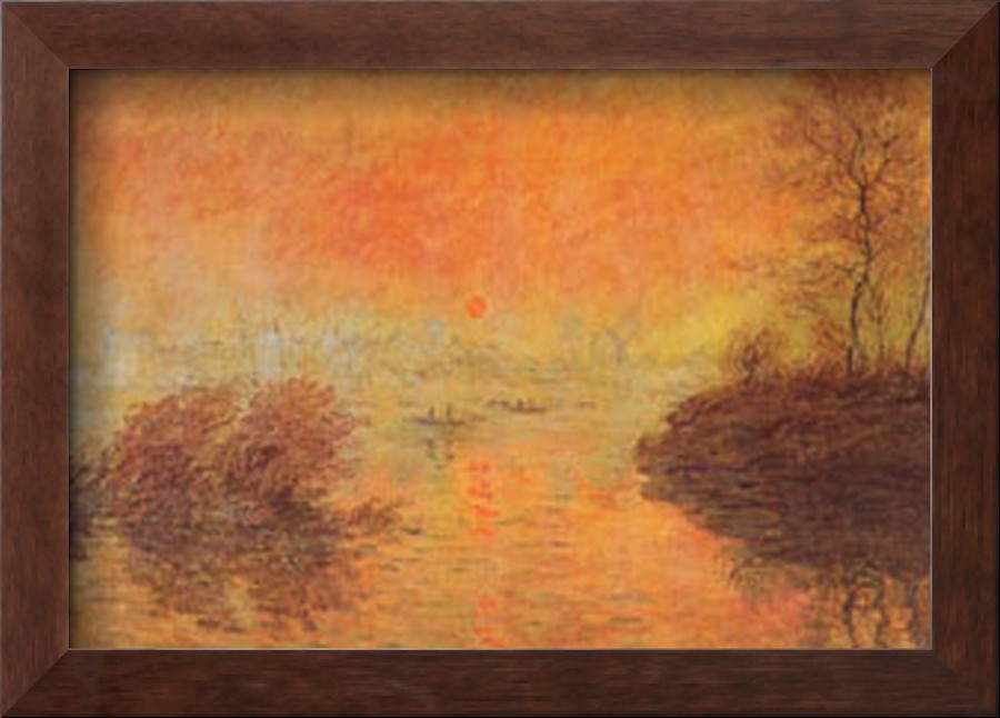 Tramonto Sulla Senna-Claude Monet Painting
